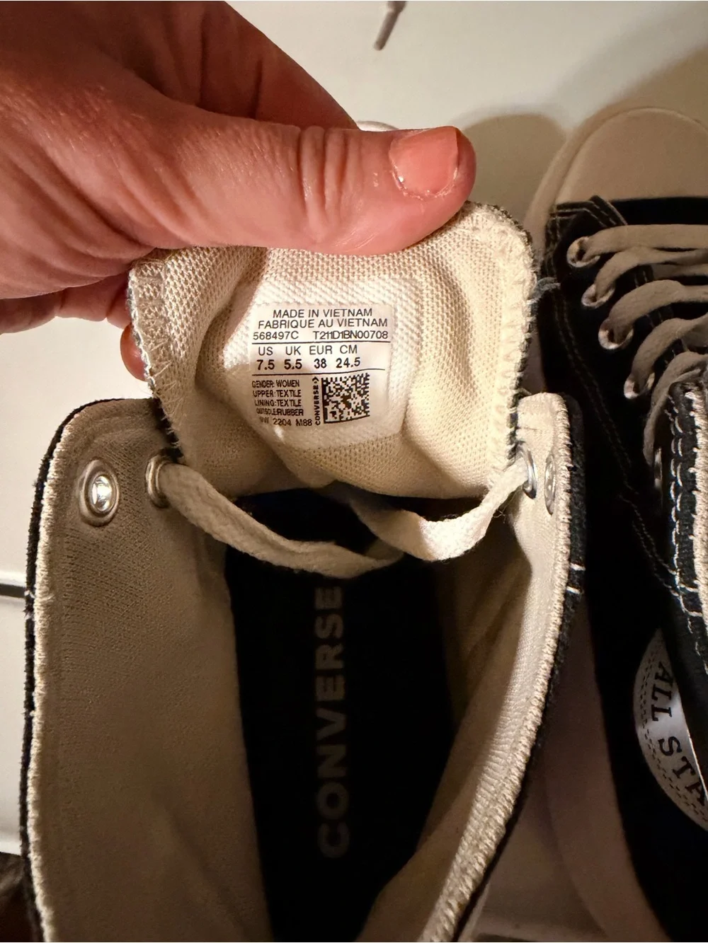Converse Chuck Taylor All Star Move Platform High Top Sneakers Womens sz 7.5 - Picture 4 of 6